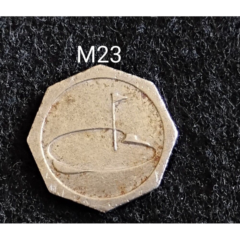 Vintage Golf Driving Range Ball Marker Token octagonal shape [AL-M23]